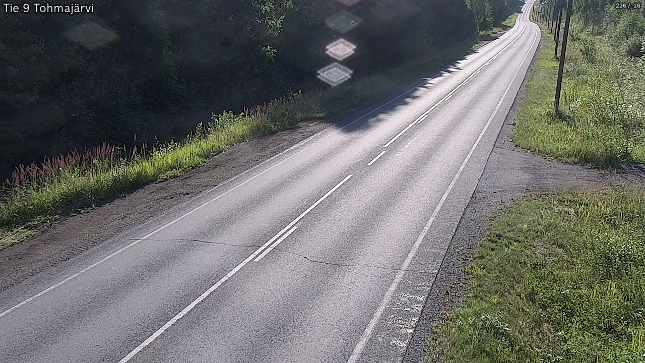 Weather Camera Image Väg 9 Tohmajärvi, Tohmajärvi, Pohjois-Karjala