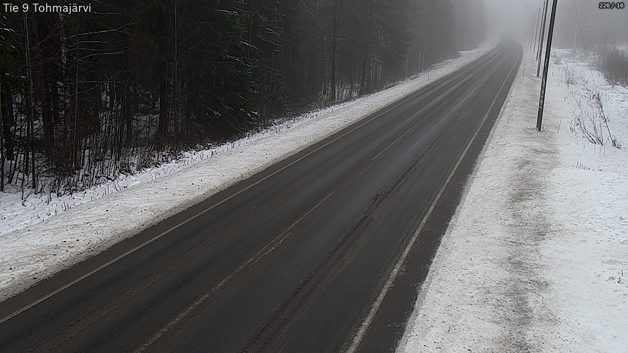 Weather Camera Image Väg 9 Tohmajärvi, Tohmajärvi, Pohjois-Karjala