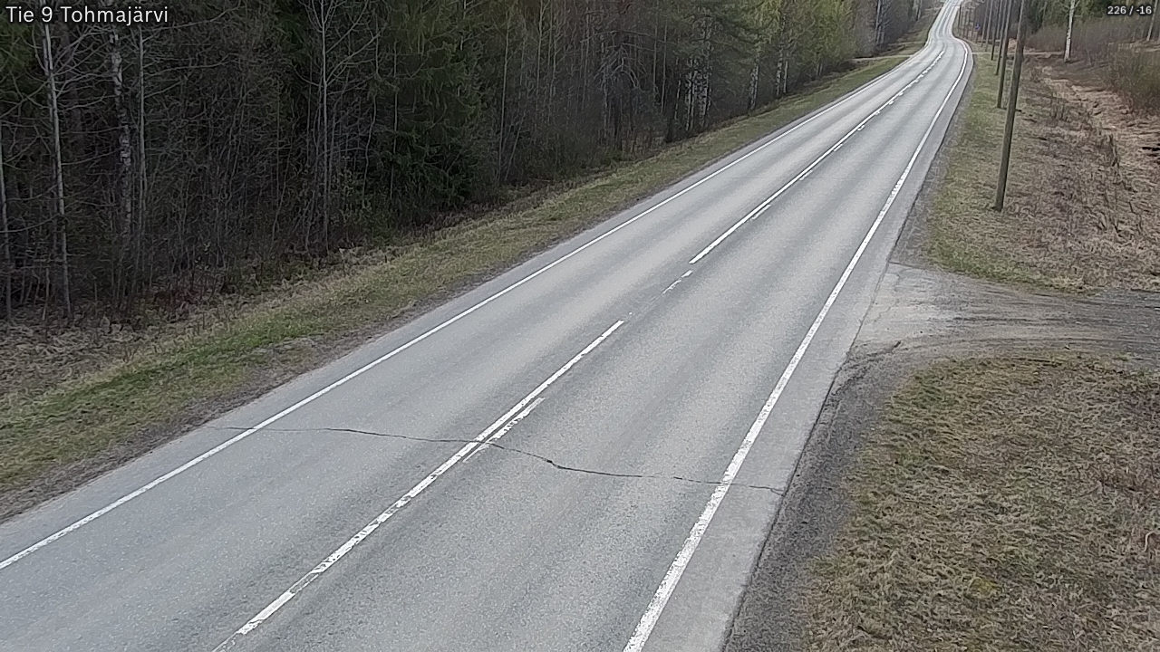 Weather Camera Image Road 9 Tohmajärvi, Tohmajärvi, Pohjois-Karjala
