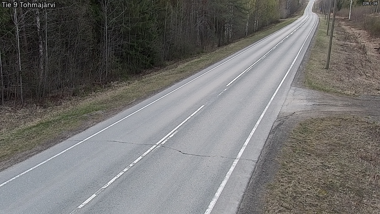 Weather Camera Image Road 9 Tohmajärvi, Tohmajärvi, Pohjois-Karjala