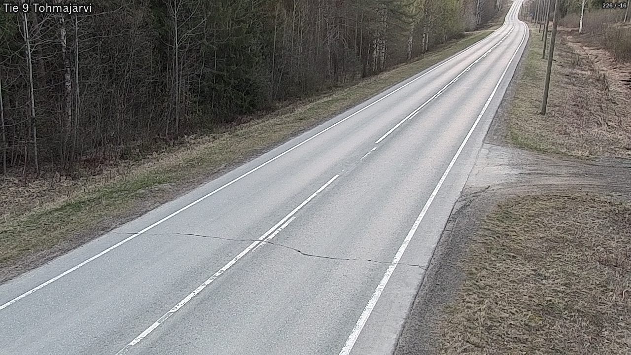Weather Camera Image Road 9 Tohmajärvi, Tohmajärvi, Pohjois-Karjala