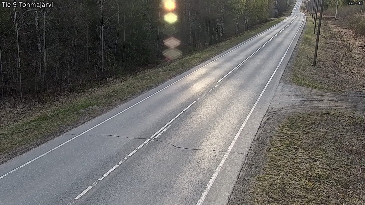 Weather Camera Image Road 9 Tohmajärvi, Tohmajärvi, Pohjois-Karjala