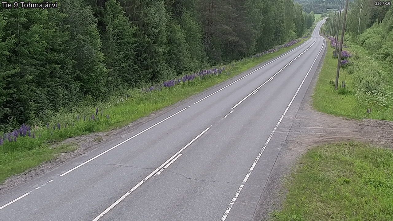 Weather Camera Image Road 9 Tohmajärvi, Tohmajärvi, Pohjois-Karjala