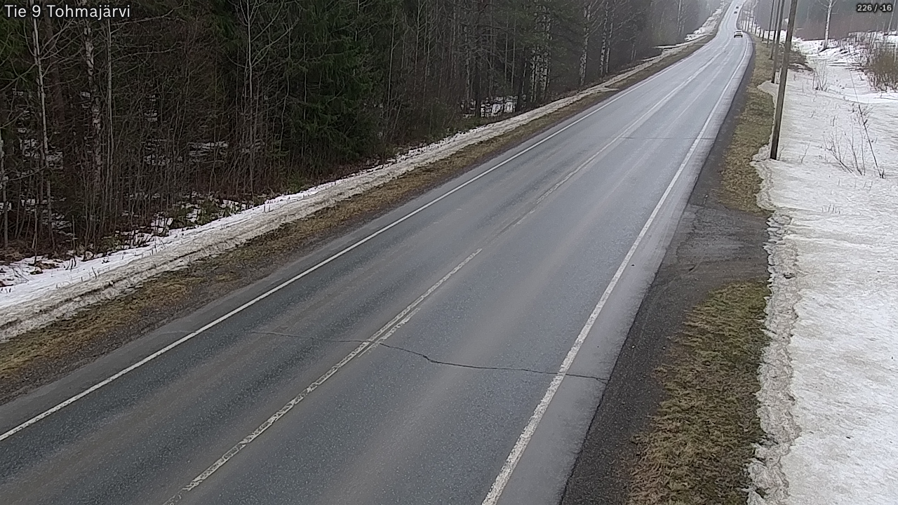 Weather Camera Image Väg 9 Tohmajärvi, Tohmajärvi, Pohjois-Karjala