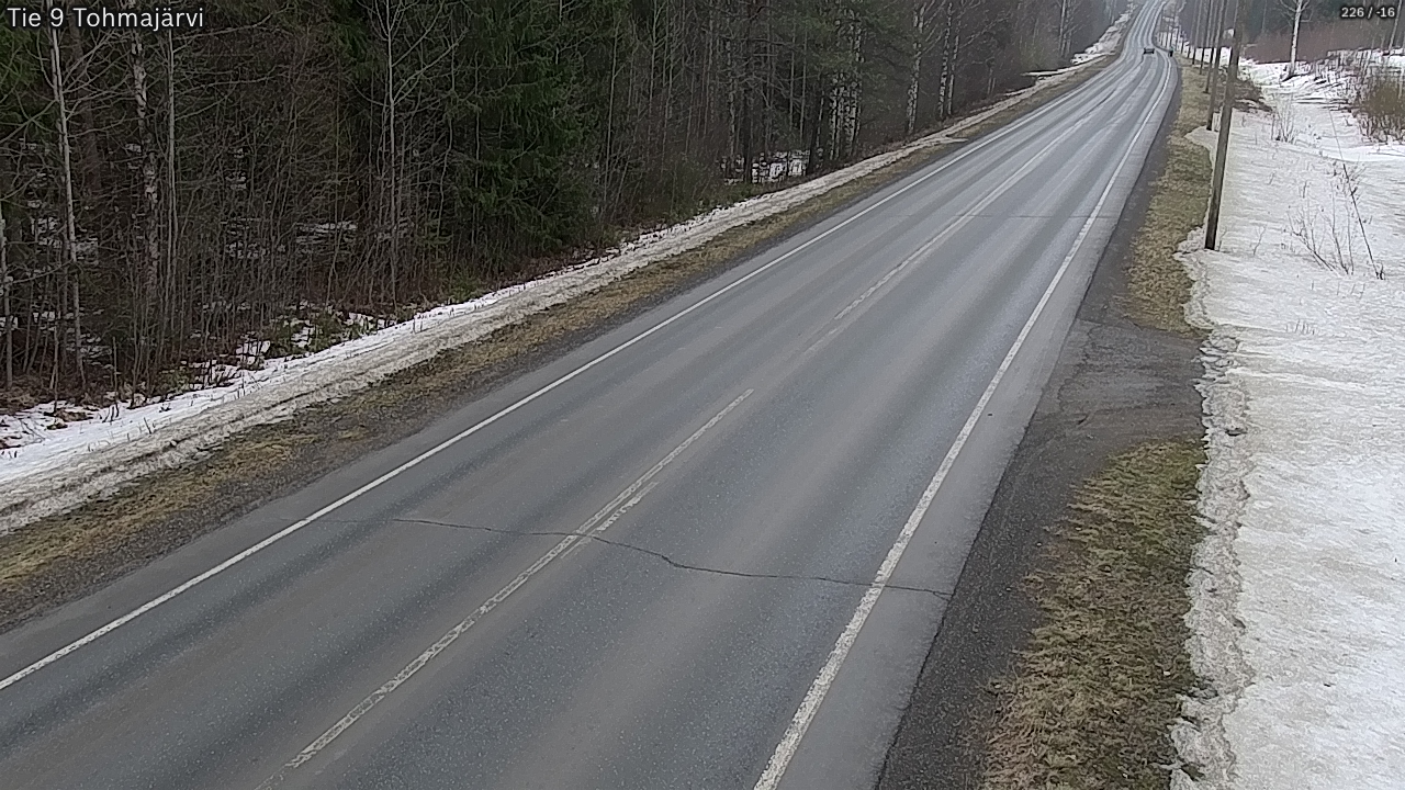 Weather Camera Image Väg 9 Tohmajärvi, Tohmajärvi, Pohjois-Karjala