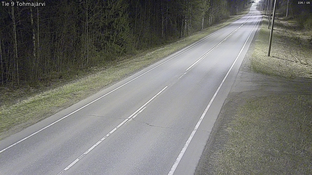 Weather Camera Image Väg 9 Tohmajärvi, Tohmajärvi, Pohjois-Karjala