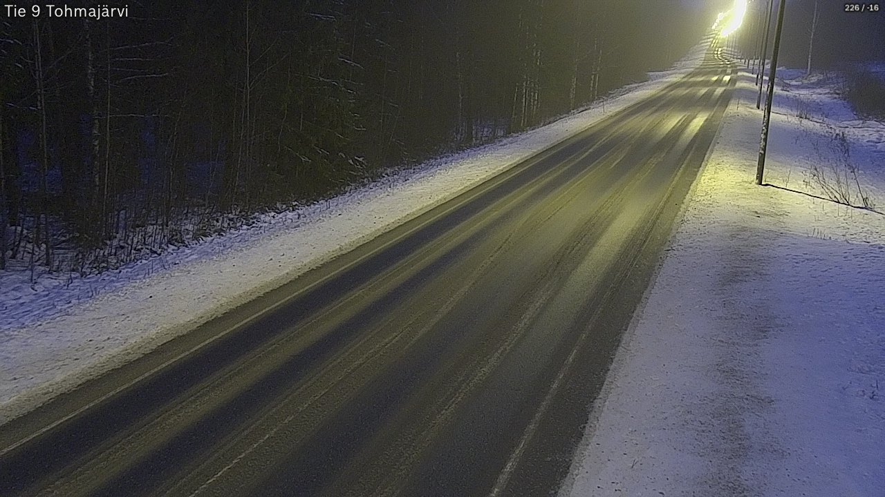 Weather Camera Image Väg 9 Tohmajärvi, Tohmajärvi, Pohjois-Karjala
