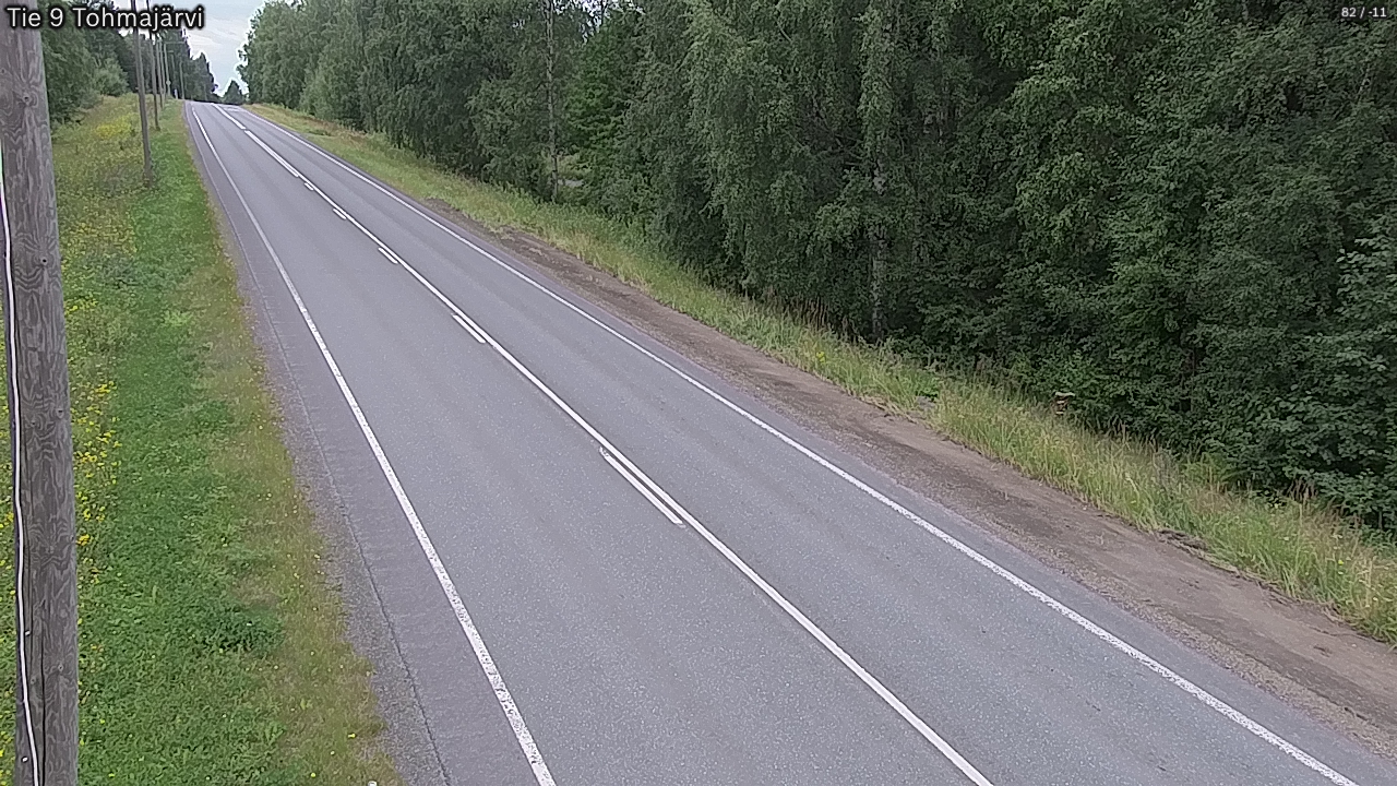 Weather Camera Image Road 9 Tohmajärvi, Tohmajärvi, Pohjois-Karjala