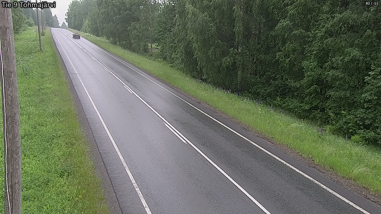 Weather Camera Image Väg 9 Tohmajärvi, Tohmajärvi, Pohjois-Karjala
