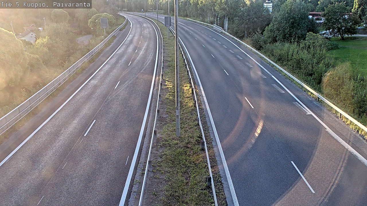 Kelikamerat Kuva Tie 5 Kuopio, Päiväranta, Kuopio, Pohjois-Savo