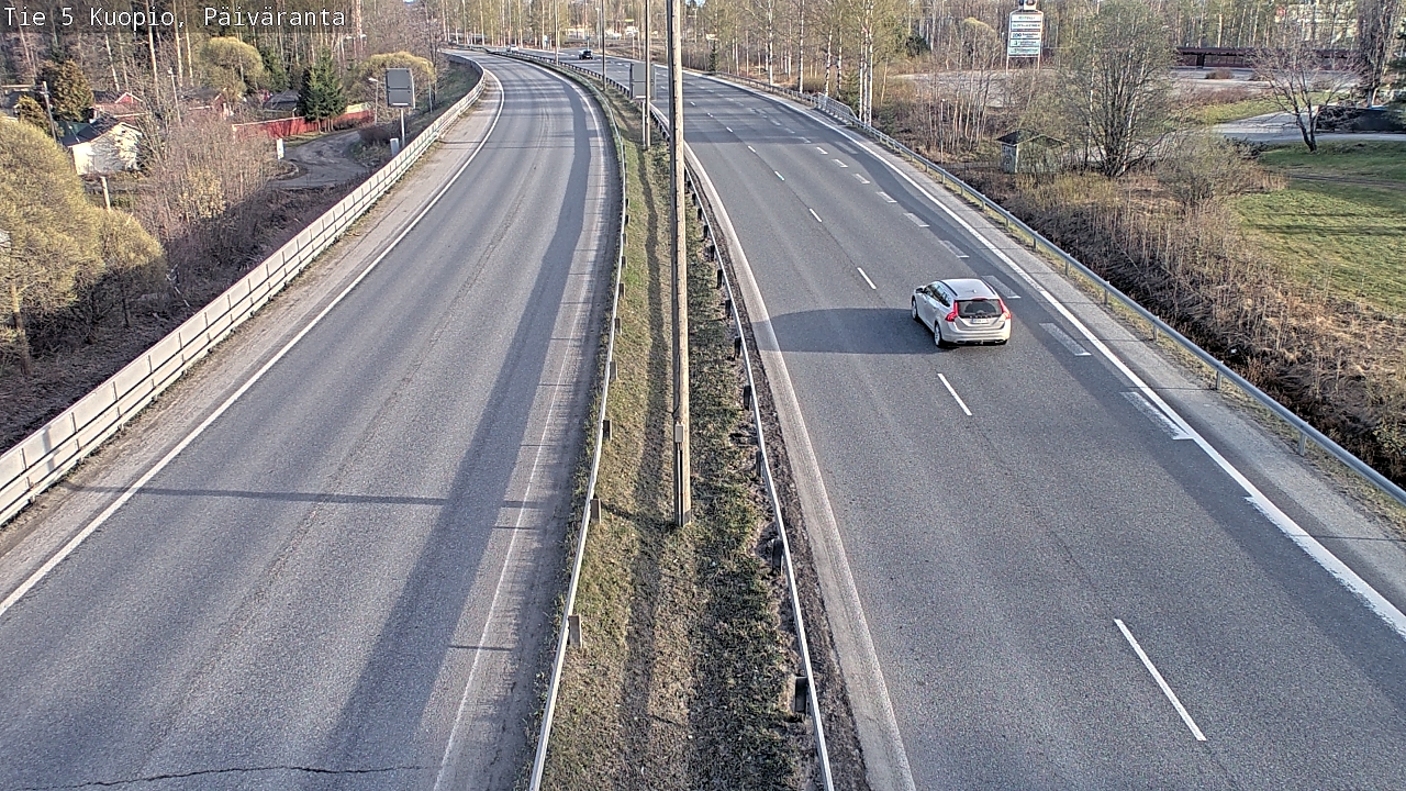 Weather Camera Image Road 5 Kuopio, Päiväranta, Kuopio, Pohjois-Savo