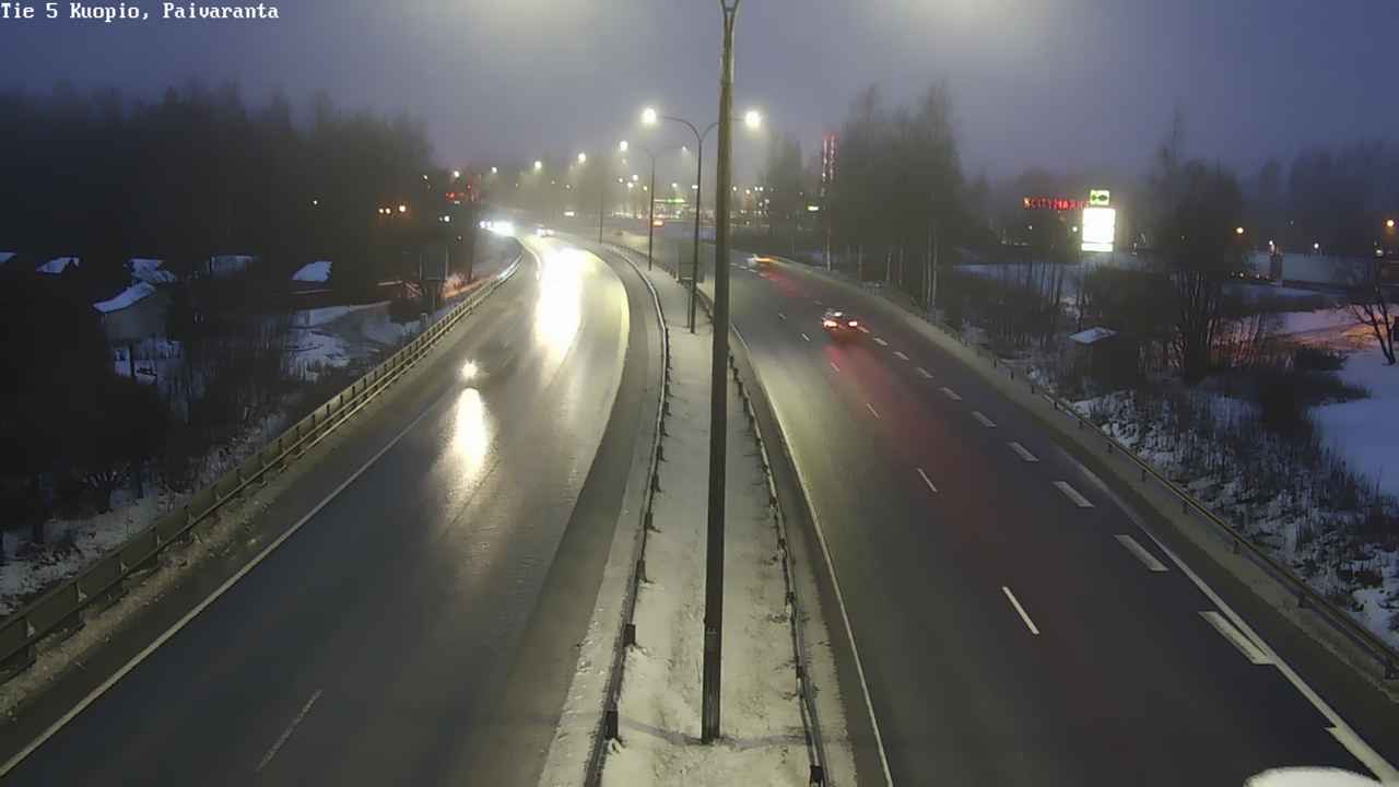 Weather Camera Image Road 5 Kuopio, Päiväranta, Kuopio, Pohjois-Savo