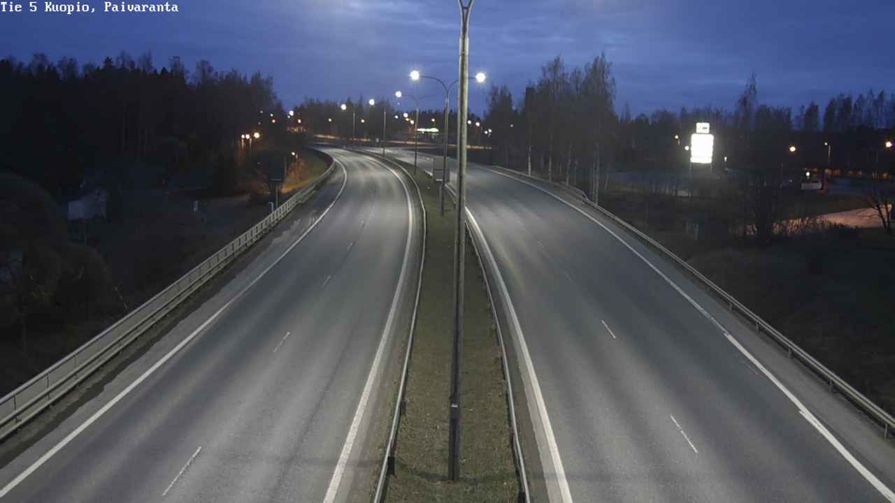 Weather Camera Image Road 5 Kuopio, Päiväranta, Kuopio, Pohjois-Savo