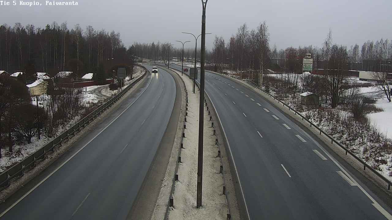 Weather Camera Image Road 5 Kuopio, Päiväranta, Kuopio, Pohjois-Savo