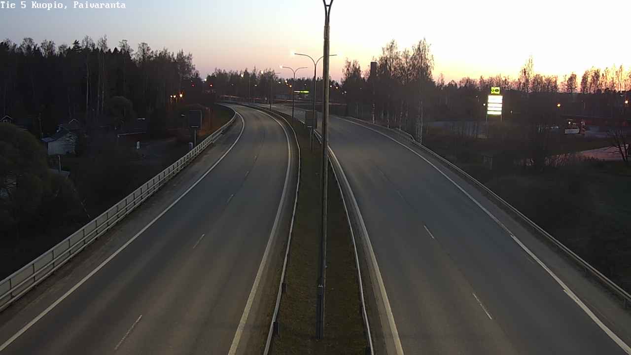 Weather Camera Image Road 5 Kuopio, Päiväranta, Kuopio, Pohjois-Savo