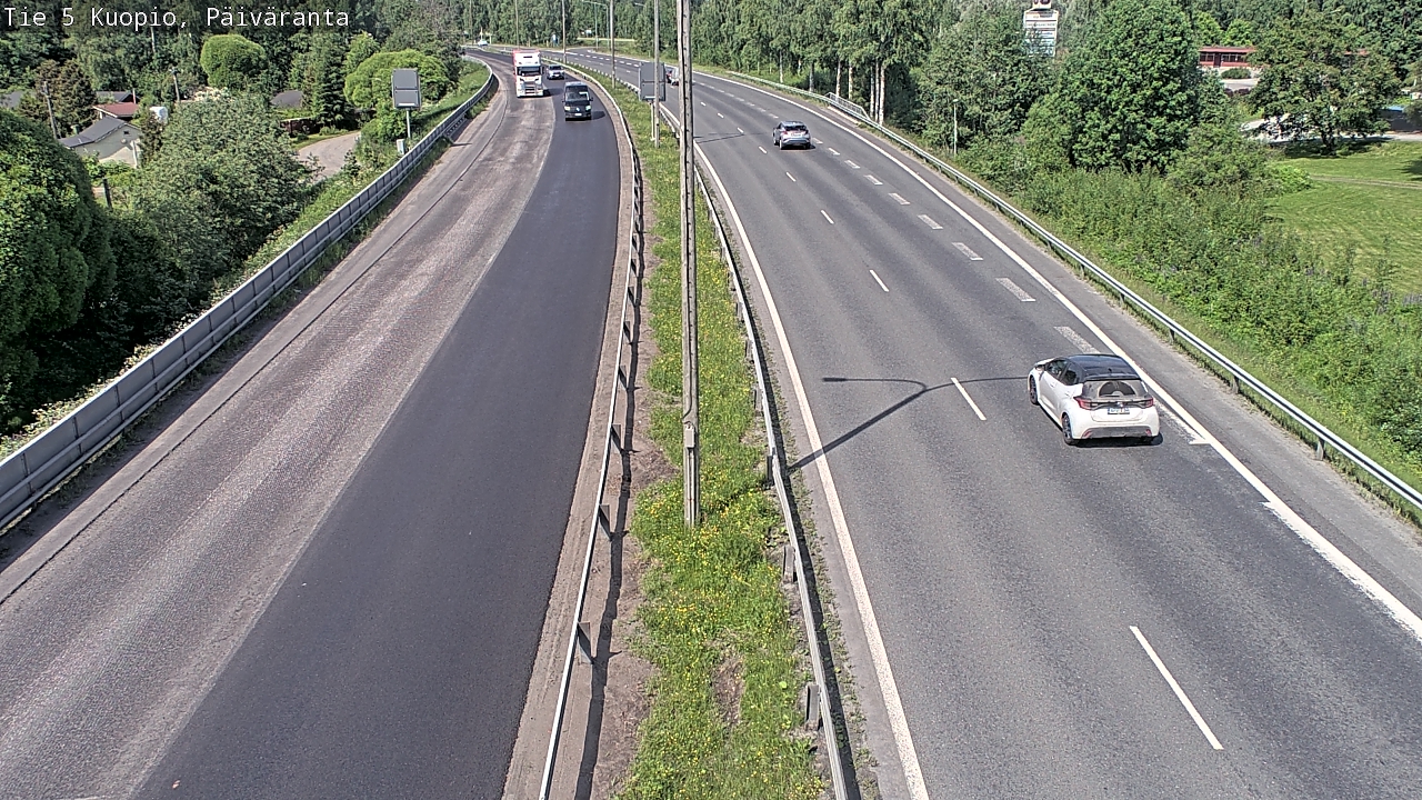 Weather Camera Image Road 5 Kuopio, Päiväranta, Kuopio, Pohjois-Savo