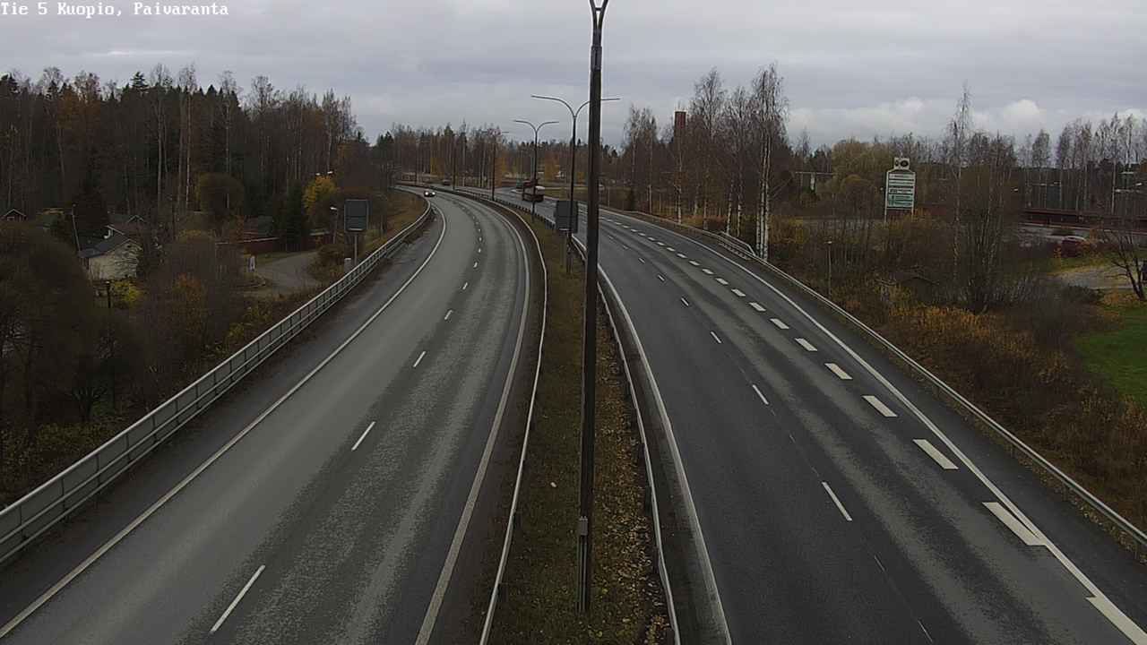 Weather Camera Image Väg 5 Kuopio, Päiväranta, Kuopio, Pohjois-Savo