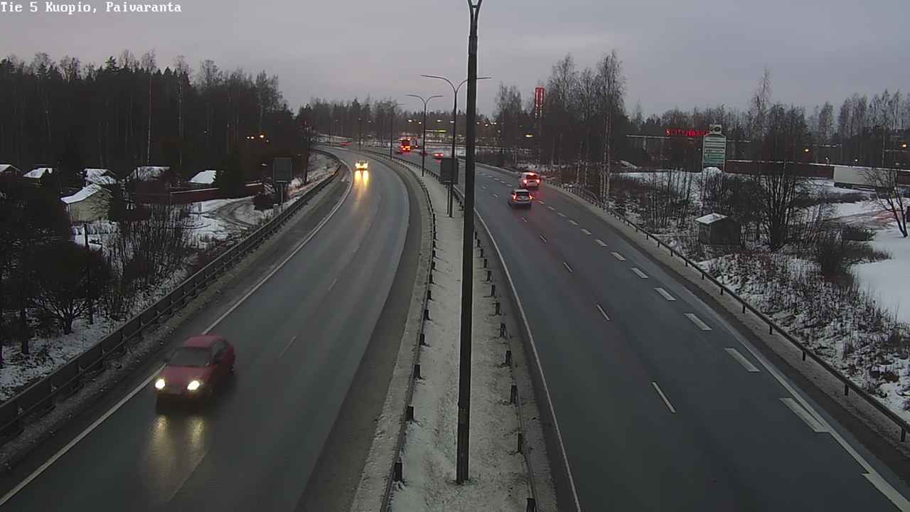 Weather Camera Image Road 5 Kuopio, Päiväranta, Kuopio, Pohjois-Savo