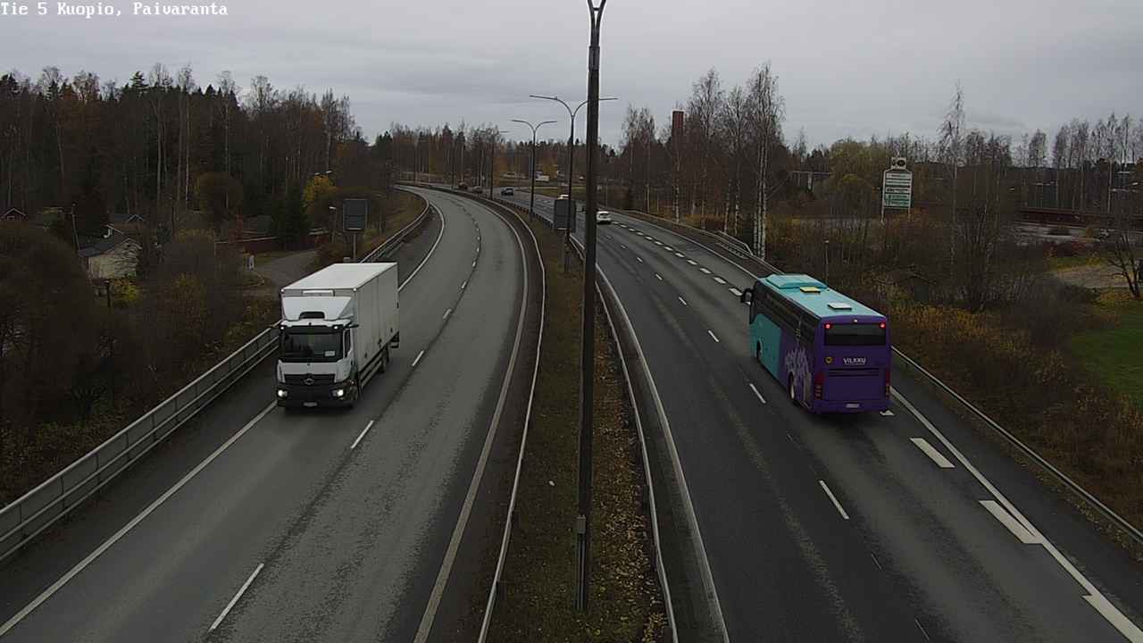 Weather Camera Image Väg 5 Kuopio, Päiväranta, Kuopio, Pohjois-Savo