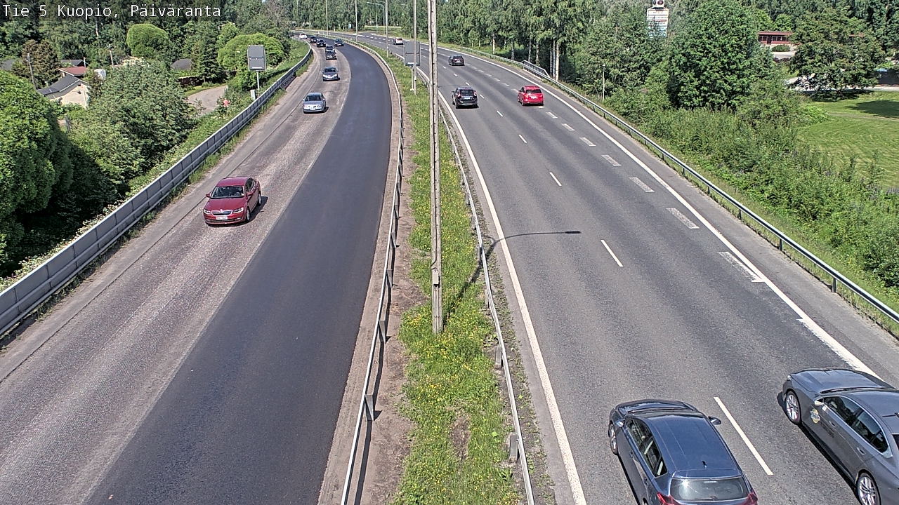 Weather Camera Image Road 5 Kuopio, Päiväranta, Kuopio, Pohjois-Savo