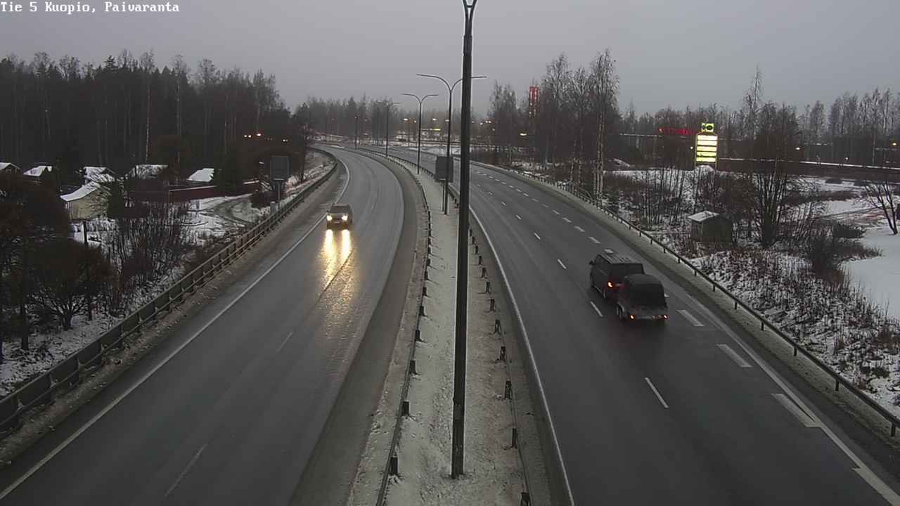 Weather Camera Image Road 5 Kuopio, Päiväranta, Kuopio, Pohjois-Savo