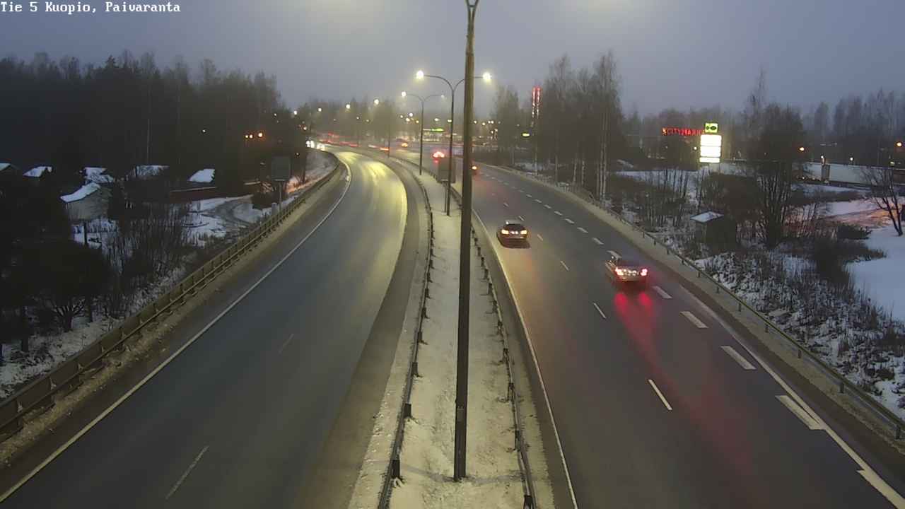 Weather Camera Image Road 5 Kuopio, Päiväranta, Kuopio, Pohjois-Savo