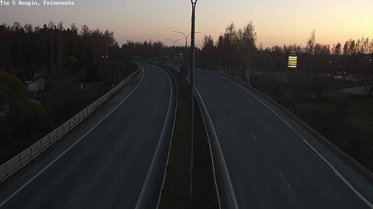 Weather Camera Image Väg 5 Kuopio, Päiväranta, Kuopio, Pohjois-Savo
