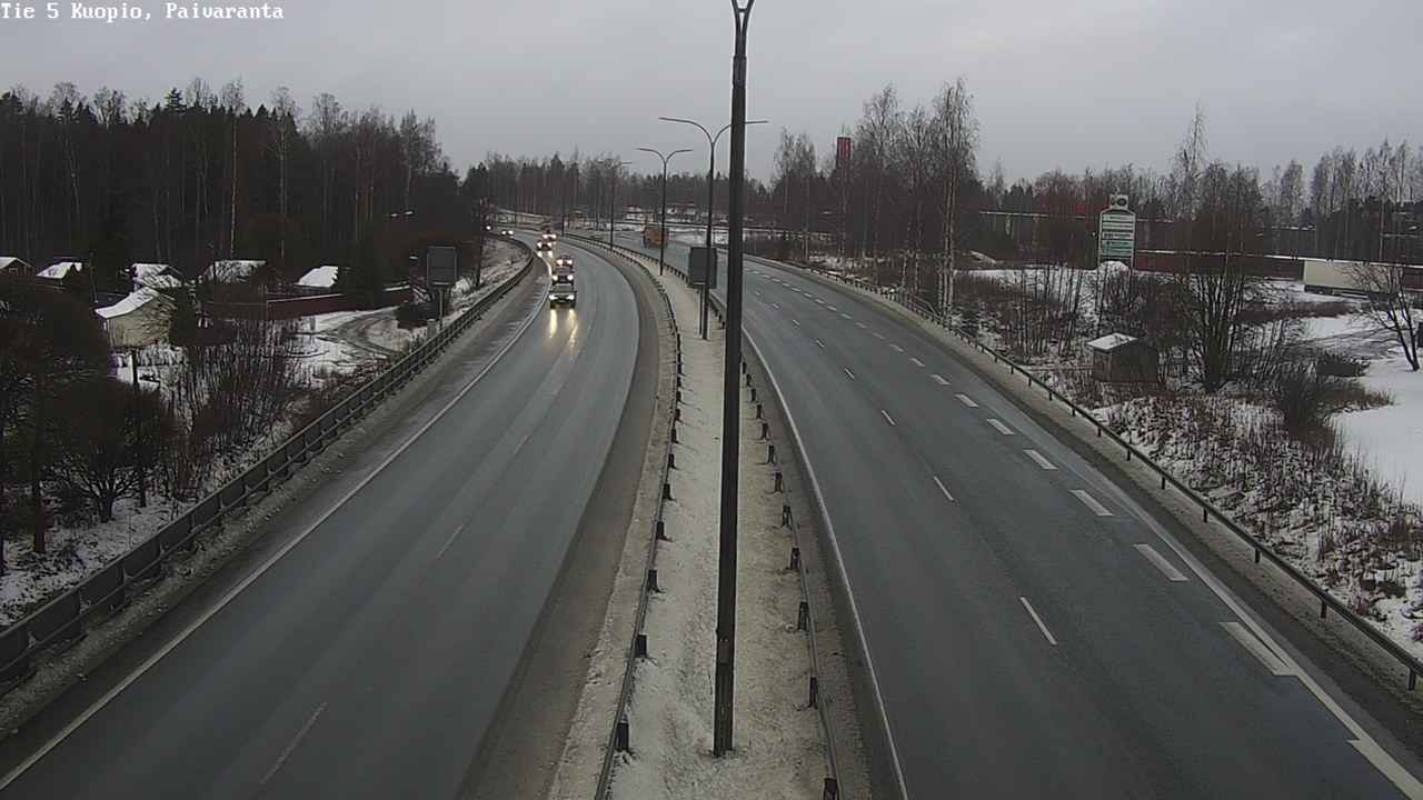 Weather Camera Image Road 5 Kuopio, Päiväranta, Kuopio, Pohjois-Savo