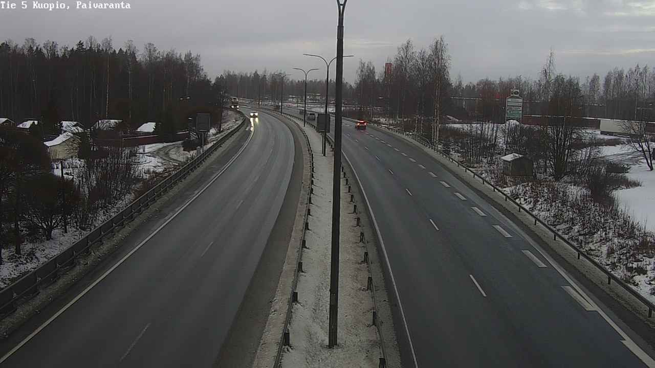 Weather Camera Image Road 5 Kuopio, Päiväranta, Kuopio, Pohjois-Savo