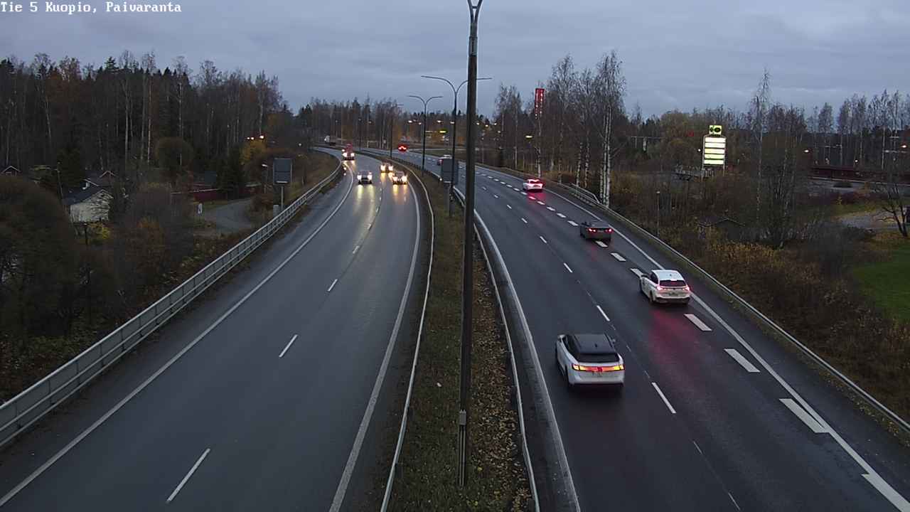 Weather Camera Image Väg 5 Kuopio, Päiväranta, Kuopio, Pohjois-Savo