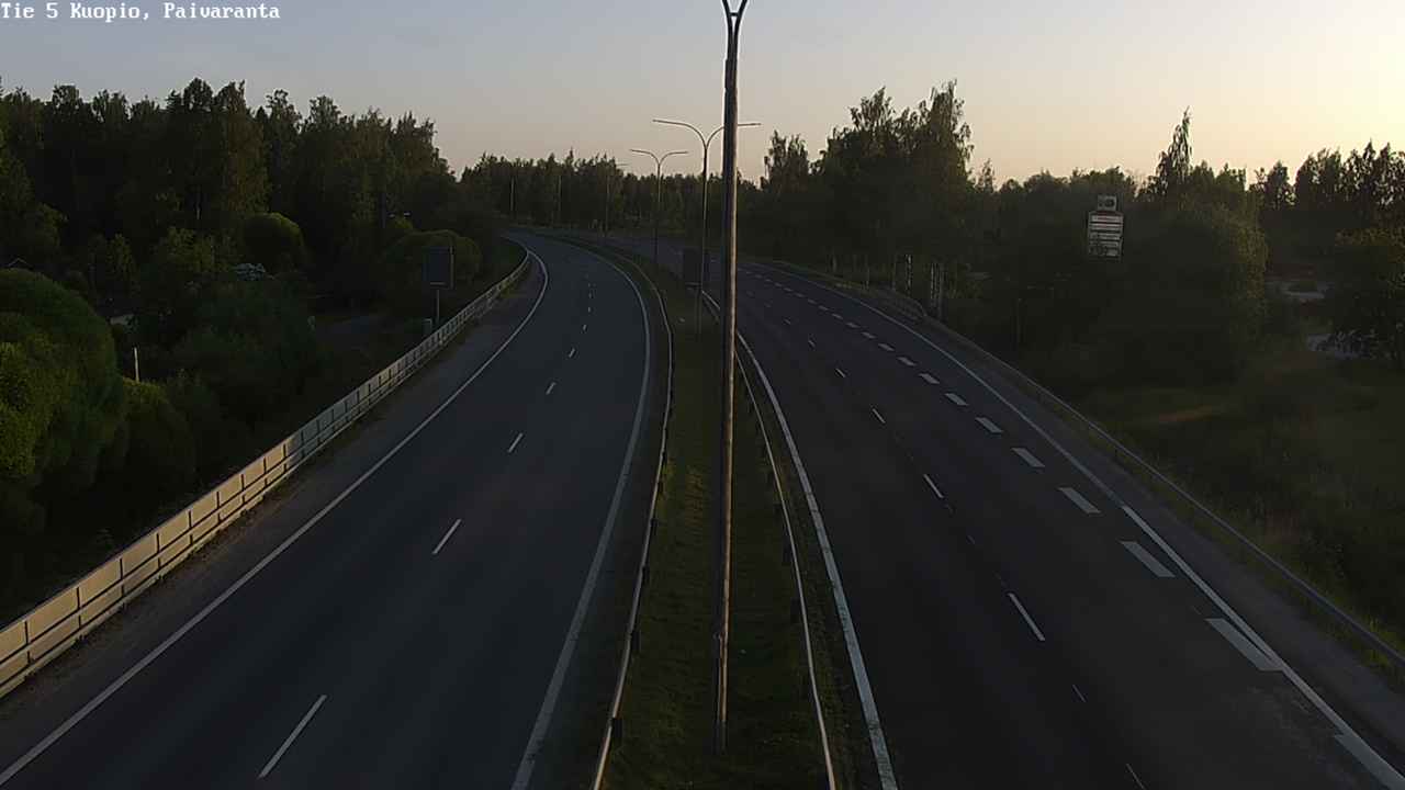 Weather Camera Image Road 5 Kuopio, Päiväranta, Kuopio, Pohjois-Savo
