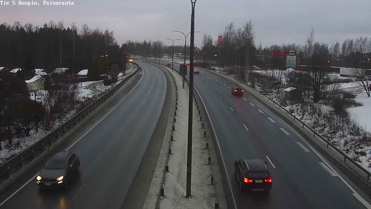 Weather Camera Image Road 5 Kuopio, Päiväranta, Kuopio, Pohjois-Savo