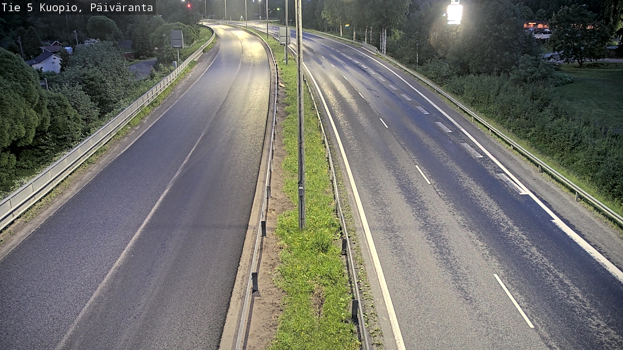 Weather Camera Image Road 5 Kuopio, Päiväranta, Kuopio, Pohjois-Savo