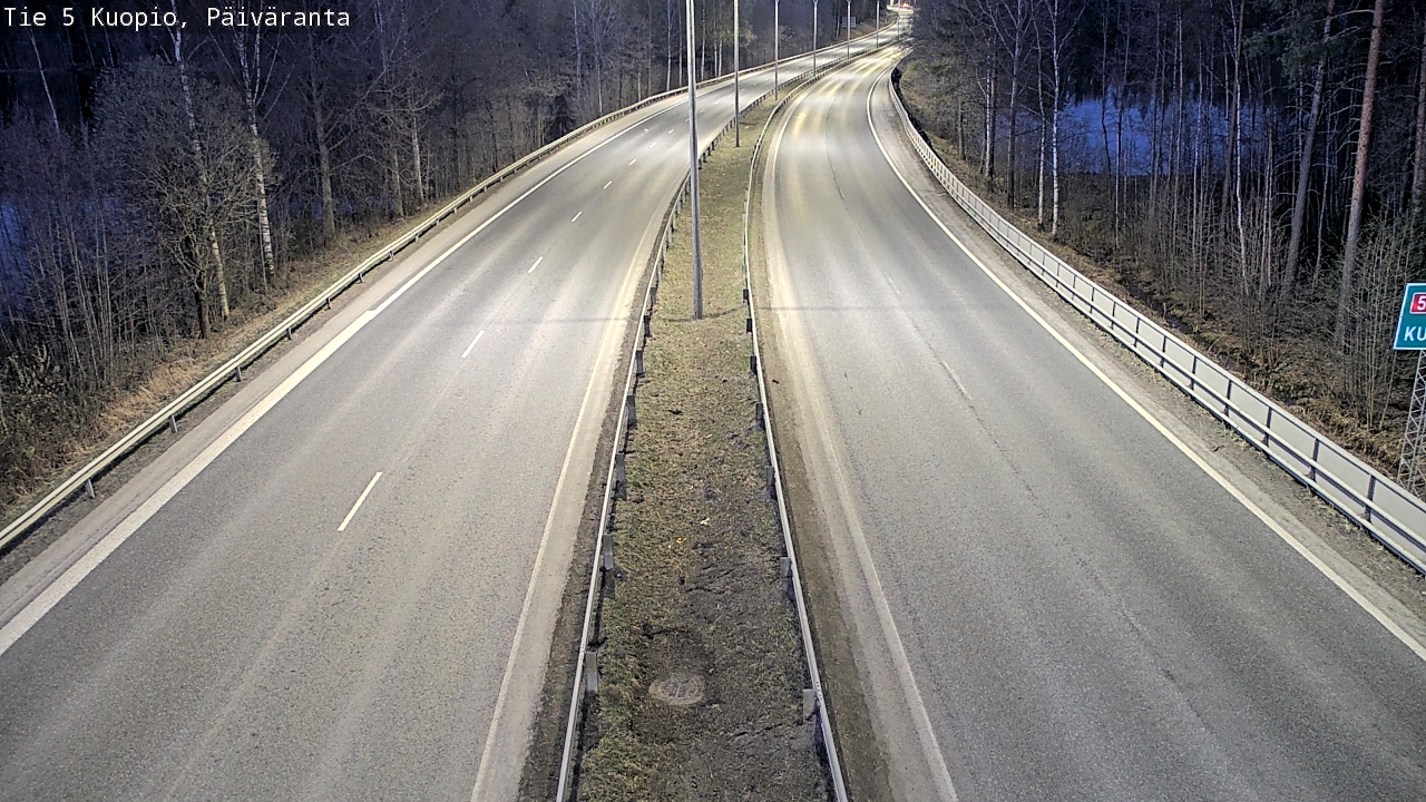 Weather Camera Image Road 5 Kuopio, Päiväranta, Kuopio, Pohjois-Savo
