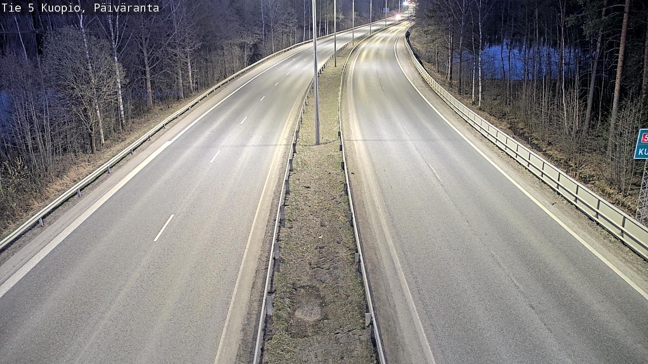 Weather Camera Image Road 5 Kuopio, Päiväranta, Kuopio, Pohjois-Savo