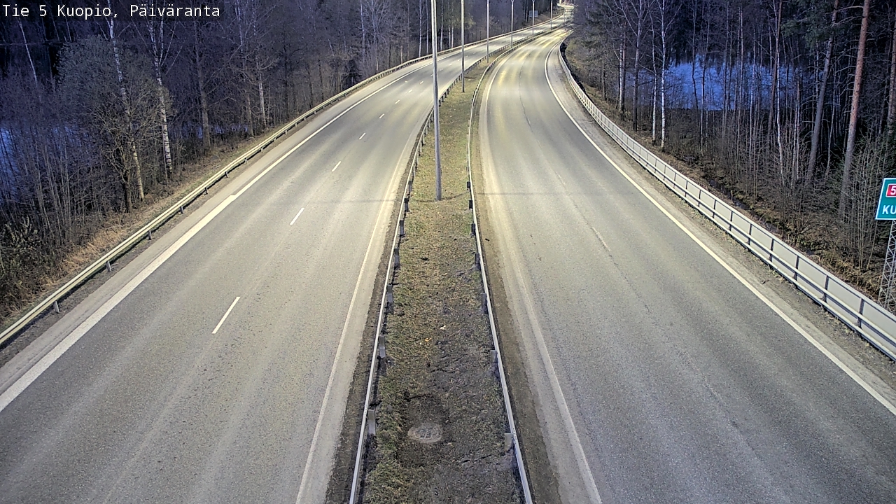 Weather Camera Image Road 5 Kuopio, Päiväranta, Kuopio, Pohjois-Savo