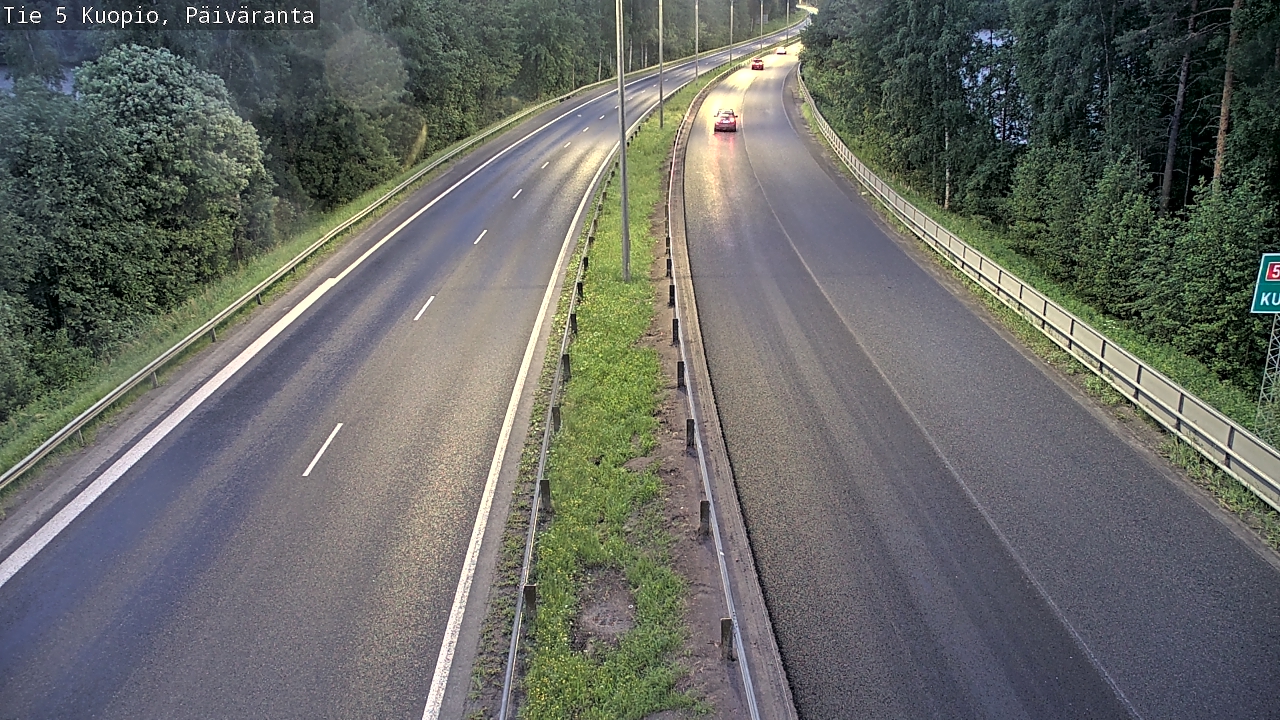Kelikamerat Kuva Tie 5 Kuopio, Päiväranta, Kuopio, Pohjois-Savo