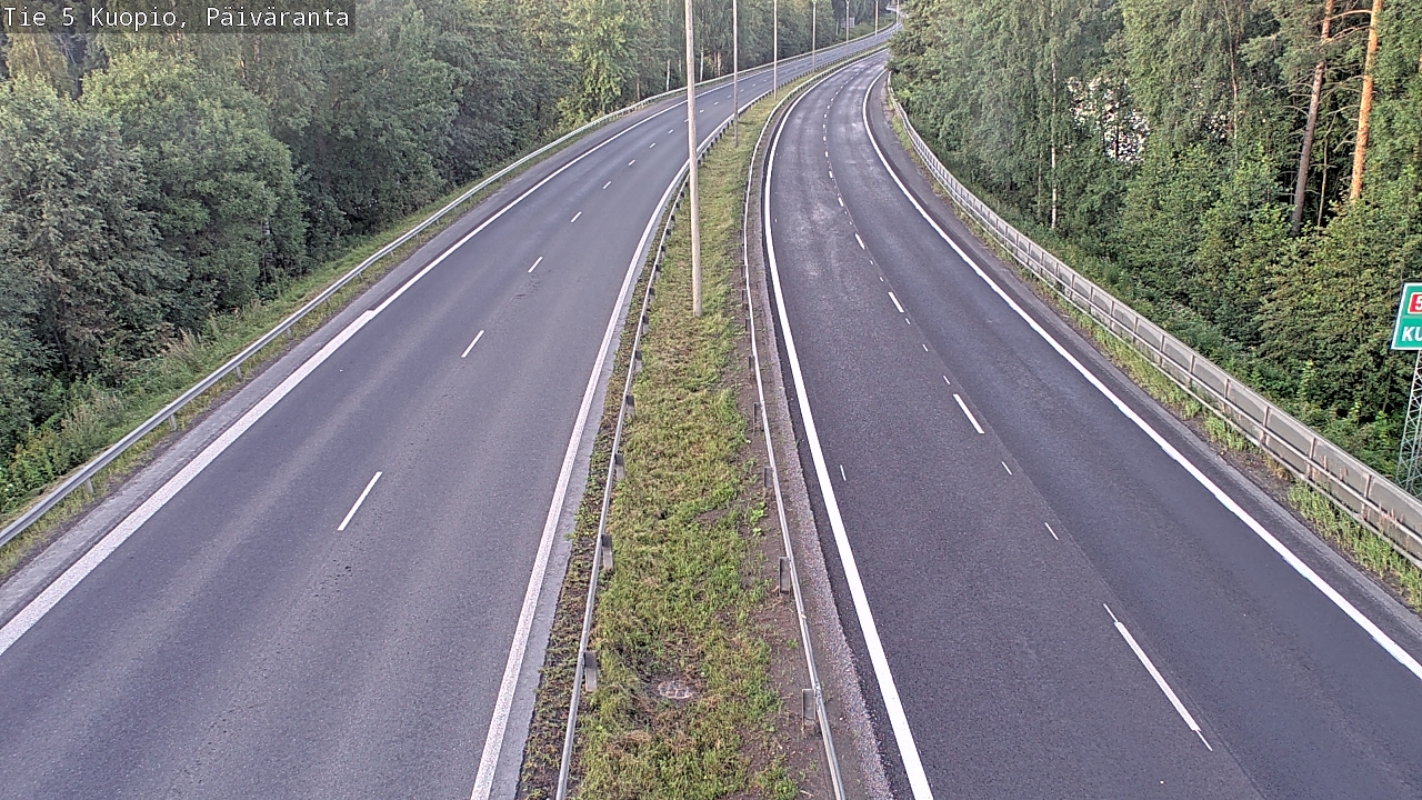 Weather Camera Image Road 5 Kuopio, Päiväranta, Kuopio, Pohjois-Savo