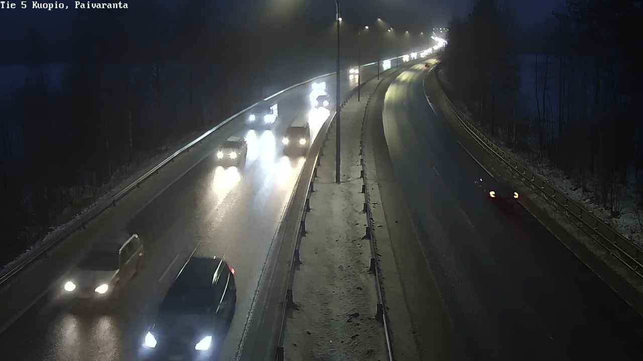 Weather Camera Image Road 5 Kuopio, Päiväranta, Kuopio, Pohjois-Savo