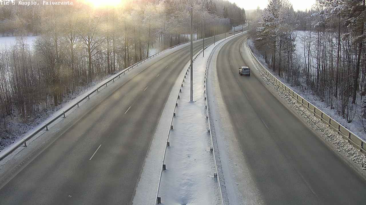Weather Camera Image Väg 5 Kuopio, Päiväranta, Kuopio, Pohjois-Savo