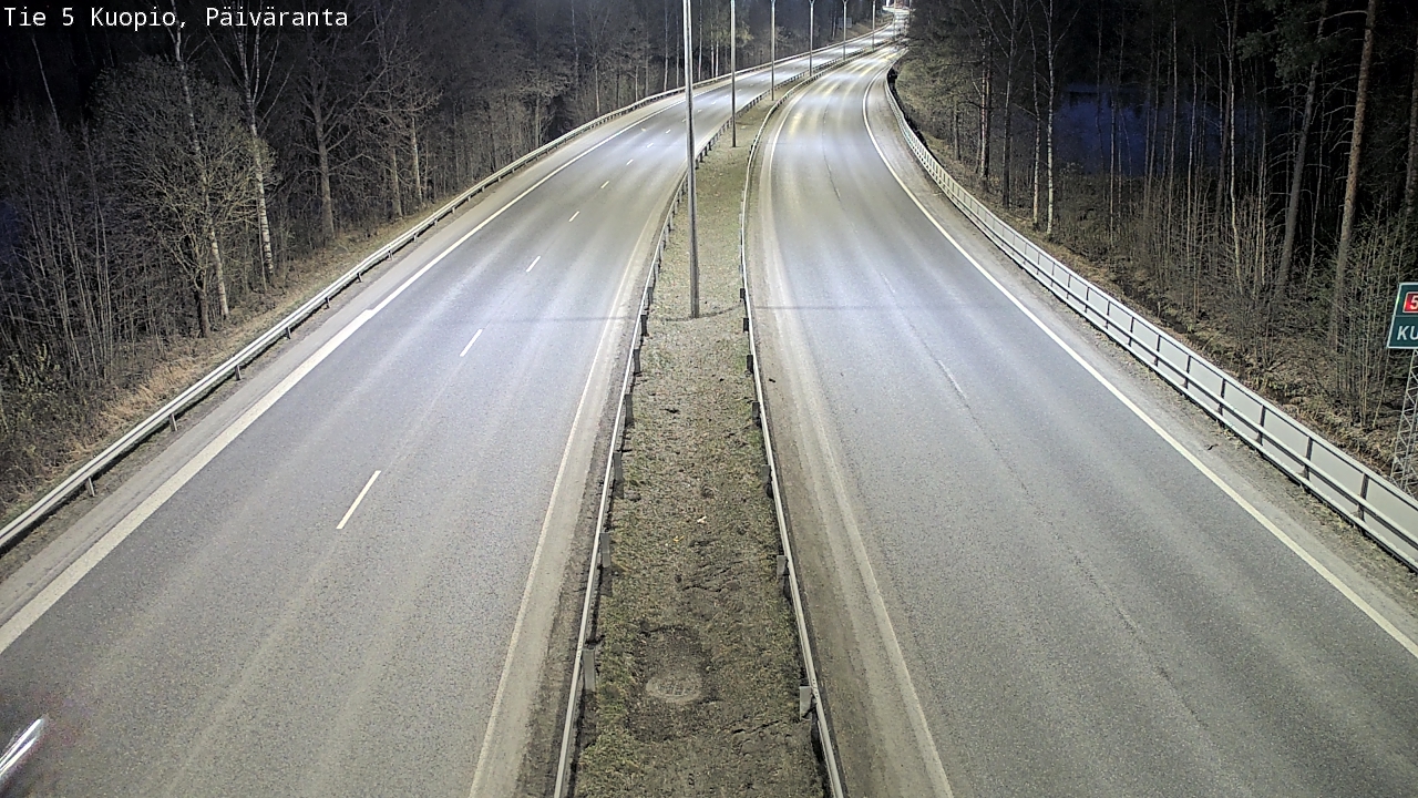 Weather Camera Image Road 5 Kuopio, Päiväranta, Kuopio, Pohjois-Savo