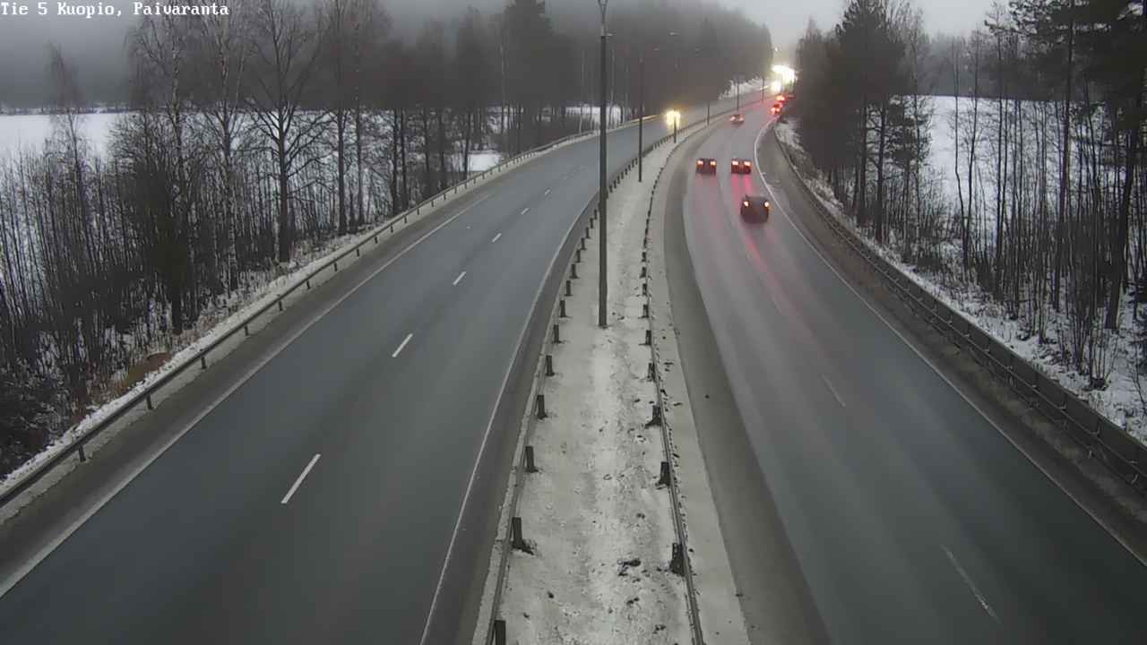 Weather Camera Image Road 5 Kuopio, Päiväranta, Kuopio, Pohjois-Savo