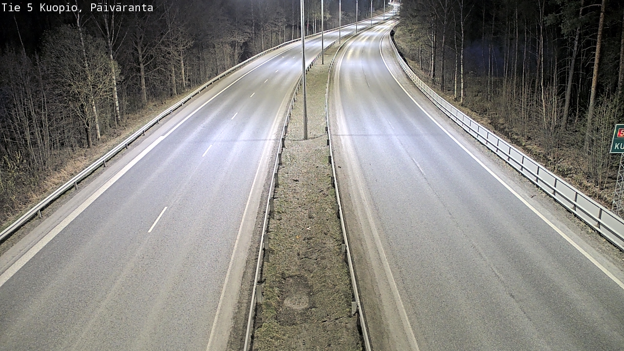 Weather Camera Image Road 5 Kuopio, Päiväranta, Kuopio, Pohjois-Savo
