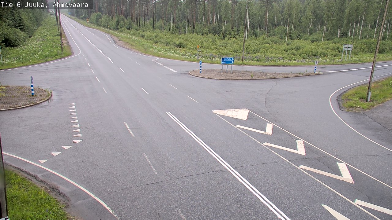 Weather Camera Image Väg 6 Juga, Ahmovaara, Juuka, Pohjois-Karjala