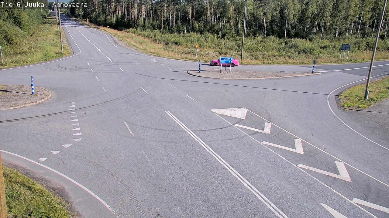 Weather Camera Image Väg 6 Juga, Ahmovaara, Juuka, Pohjois-Karjala