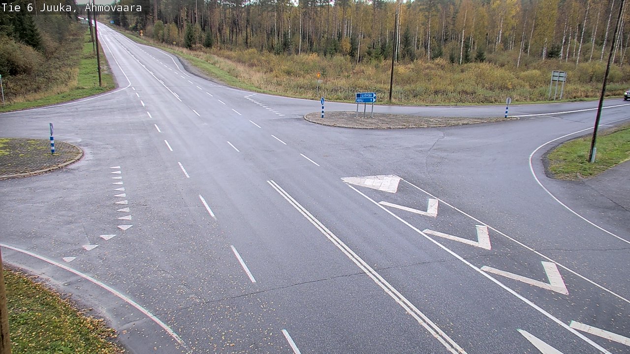 Weather Camera Image Väg 6 Juga, Ahmovaara, Juuka, Pohjois-Karjala