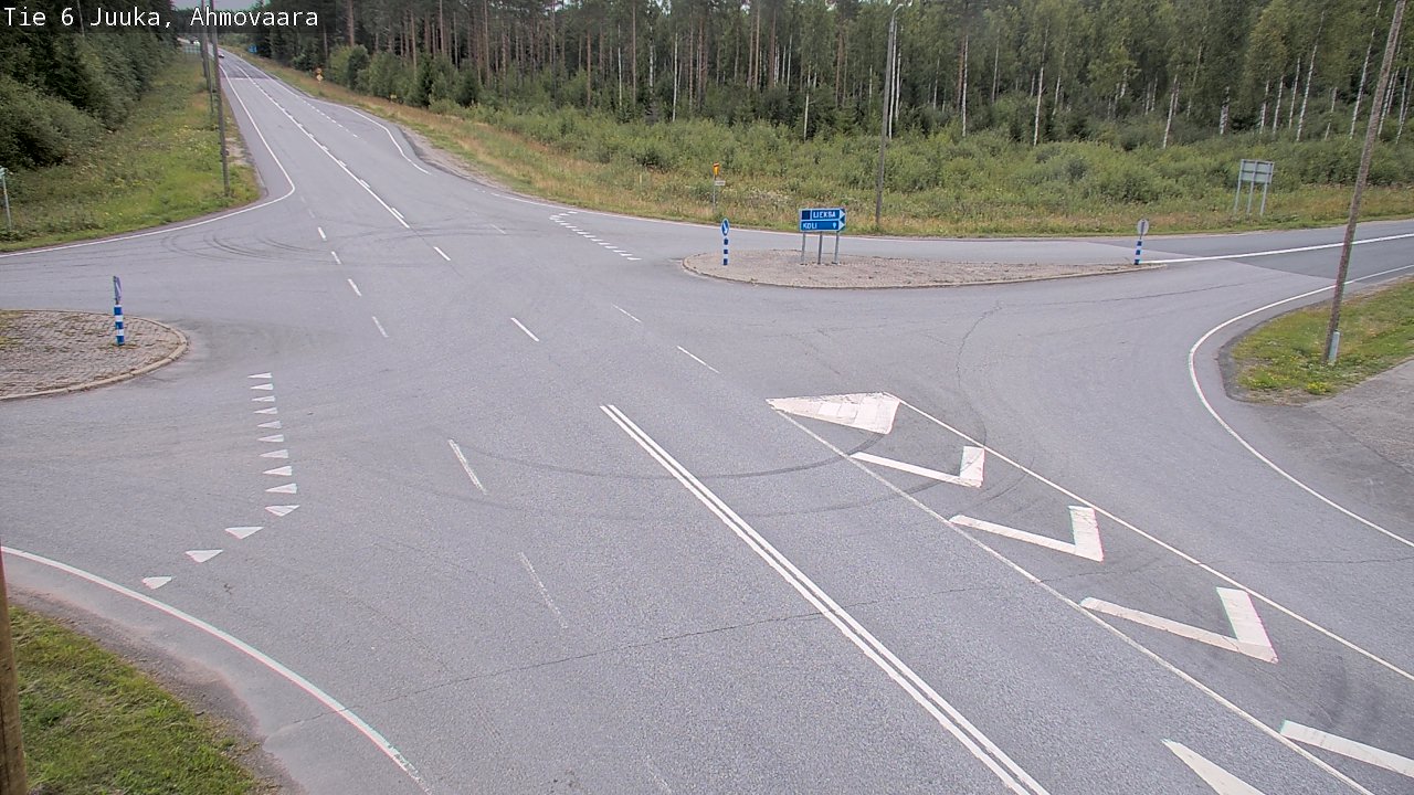 Weather Camera Image Väg 6 Juga, Ahmovaara, Juuka, Pohjois-Karjala