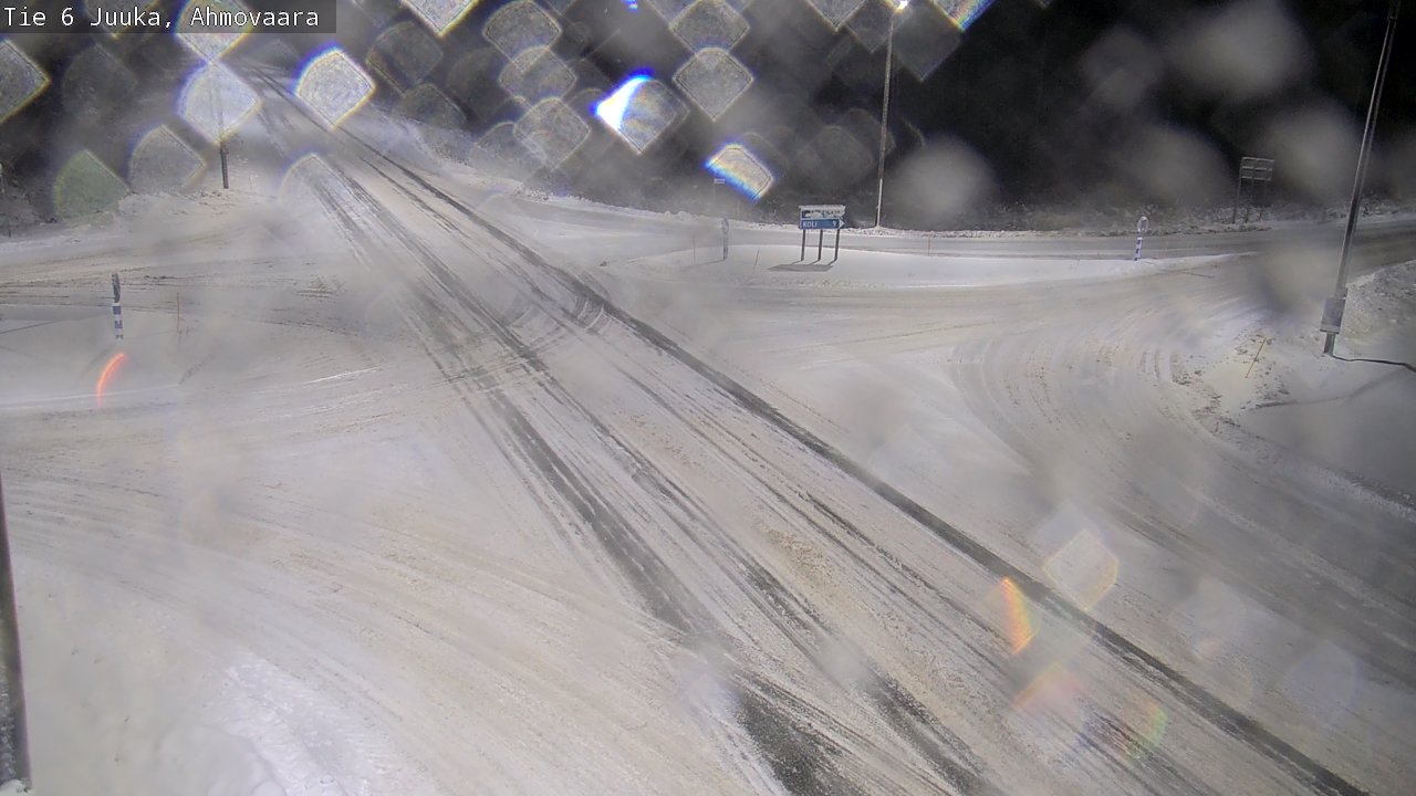 Weather Camera Image Väg 6 Juga, Ahmovaara, Juuka, Pohjois-Karjala