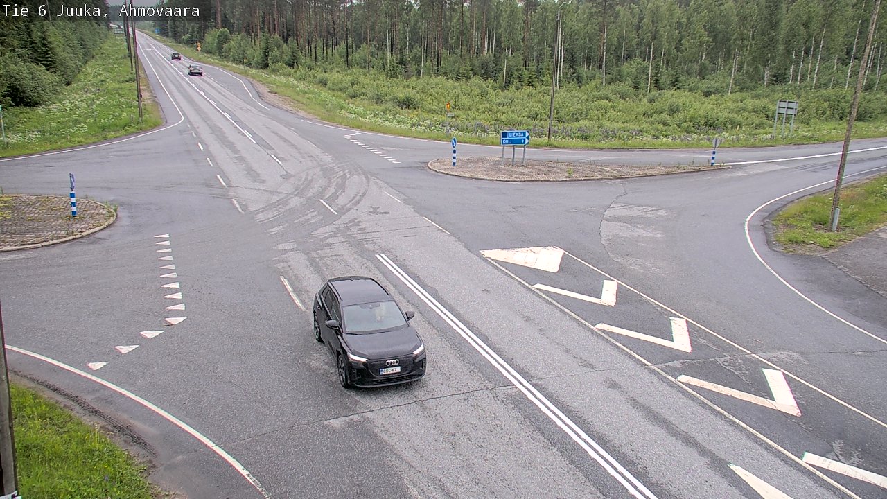 Weather Camera Image Väg 6 Juga, Ahmovaara, Juuka, Pohjois-Karjala
