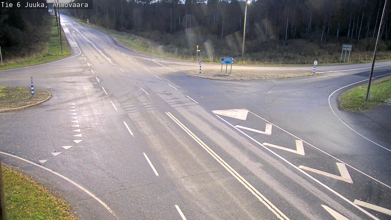 Weather Camera Image Väg 6 Juga, Ahmovaara, Juuka, Pohjois-Karjala